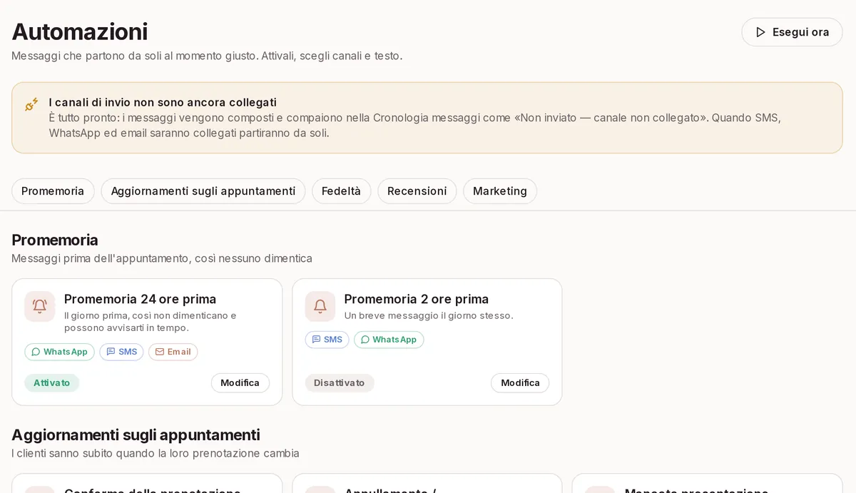 Marketing e messaggi automatici