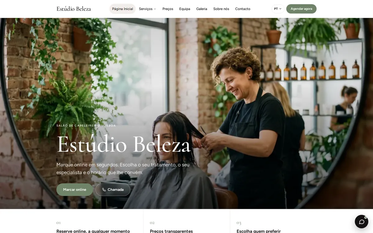 O seu site