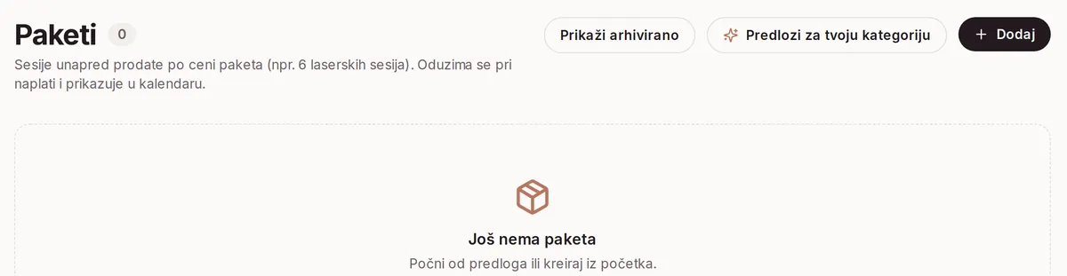 Paketi i članstva