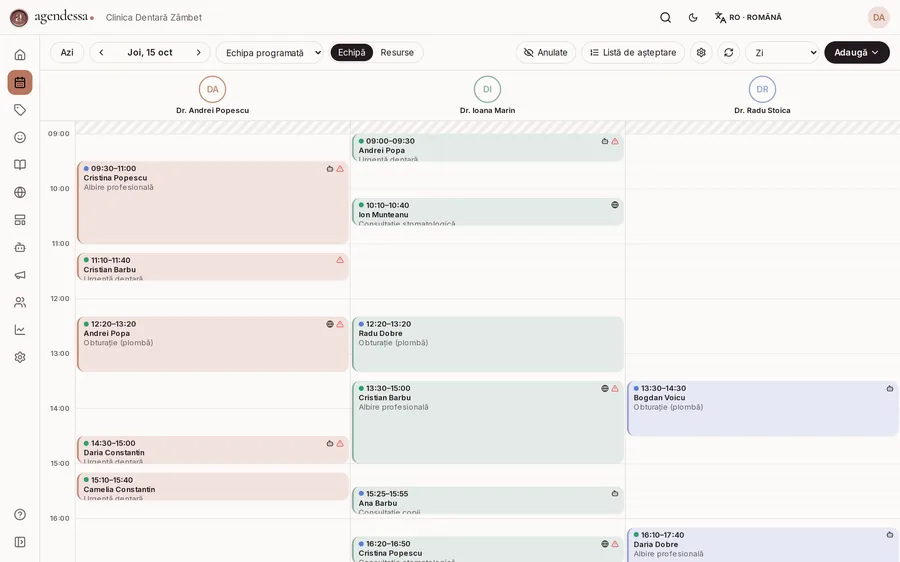Ziua fiecărui medic, cu alertele pacienților în calendar